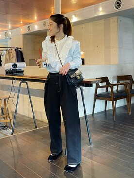 「CITRINE Chakra（シトリンチャクラ）のアイテム」を使った、mikiviciousさん（レディース・162cm）の冬コーディネート