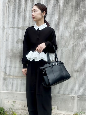 「AMELY（エミリー）のアイテム」を使った、mikiviciousさん（レディース・162cm）の春コーディネート