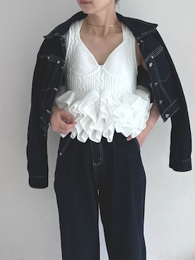 「AMELY（エミリー）のアイテム」を使った、mikiviciousさん（レディース・162cm）の夏コーディネート