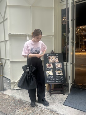「アイテム（トートバッグ）」を使った、mikiviciousさん（レディース・162cm）の夏コーディネート