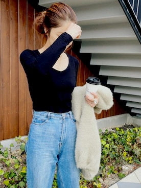 「BOODY（ブーディ）のアイテム」を使った、mikiviciousさん（レディース・162cm）の冬コーディネート