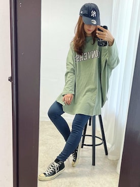 「CITRINE Chakra（シトリンチャクラ）のアイテム」を使った、mikiviciousさん（レディース・162cm）の秋コーディネート