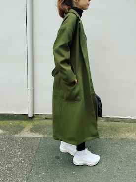 「ECRIRE（エクリール）のアイテム（チェスターコート）」を使った、mikiviciousさん（レディース・162cm）の秋コーディネート
