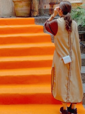 「お洒落さんと繋がりたい」｜「アイテム（財布/小物）」を使った、miyaさん（レディース・150cm）の秋コーディネート