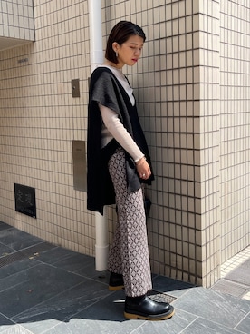 「きれいめコーディネート」｜ほしかよさん（レディース・168cm）の秋コーディネート