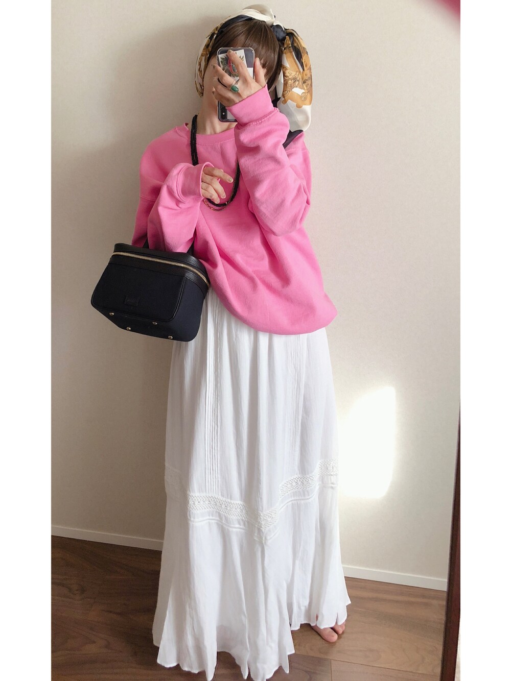 MADEMOISELLE ROPE レース＆ピンタックティアードスカート MADEMOISELLE ROPE'（マドモアゼル ロペ）の「【秋まで使える