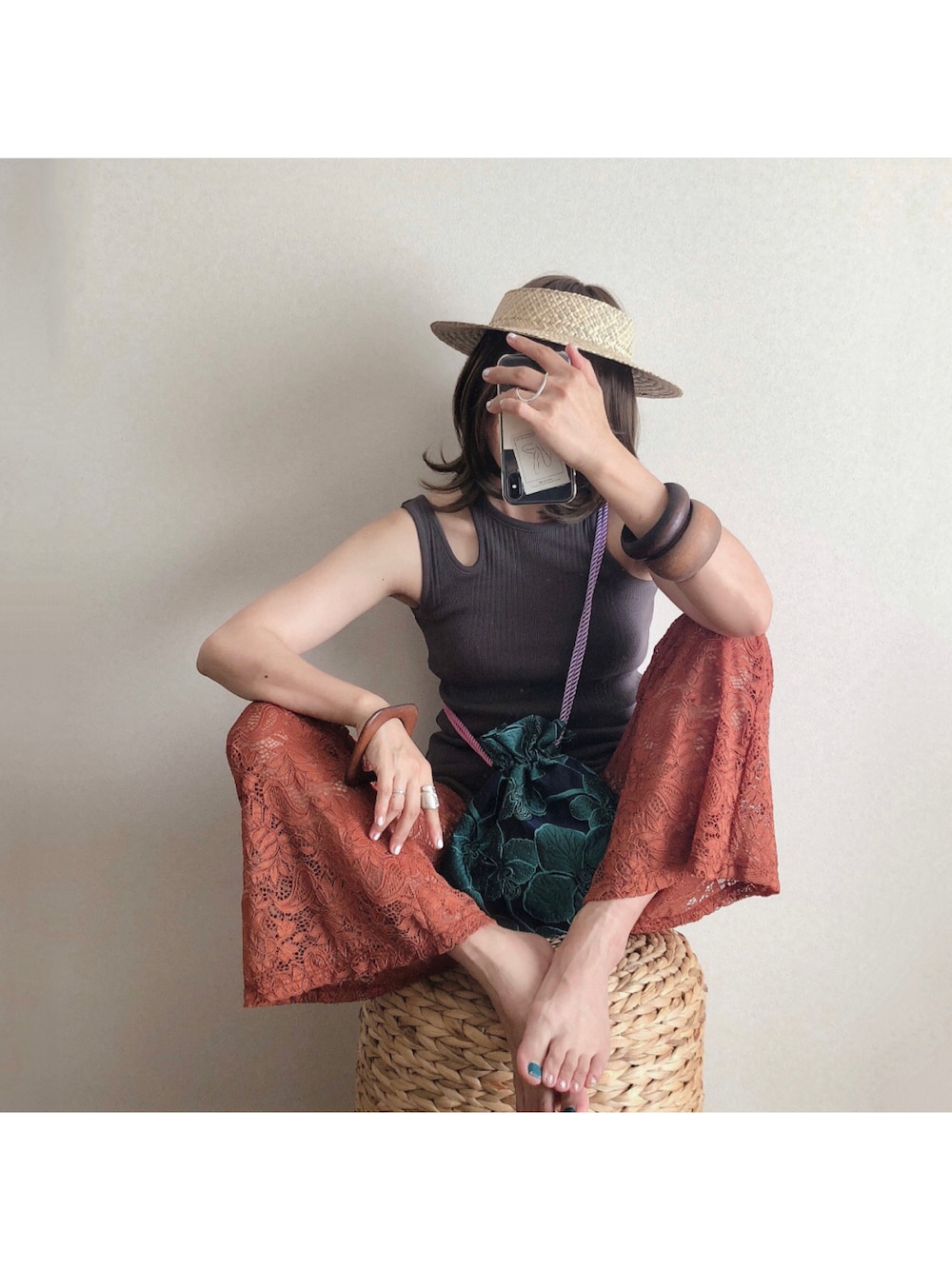 casaflinカーサフライン　キャミトップス casaflinカーサフライン キャミトップス