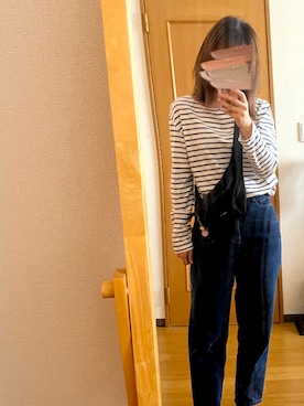 「agnes b.（アニエスベー）のアイテム」を使った、みーさん（レディース・155cm）の夏コーディネート
