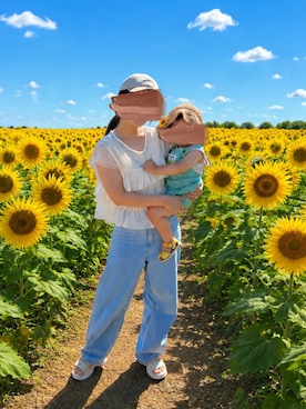 「hinari（ヒナリ）のアイテム」を使った、みさん（レディース・155cm）の夏コーディネート