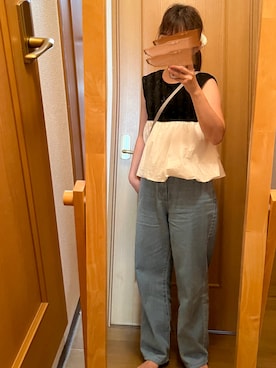 「hinari（ヒナリ）のアイテム」を使った、みさん（レディース・155cm）の夏コーディネート