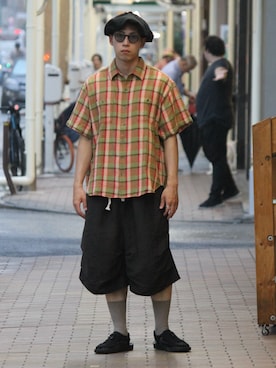 「SON OF THE CHEESE（サノバチーズ）のアイテム」を使った、とやさん（メンズ・170cm）の夏コーディネート