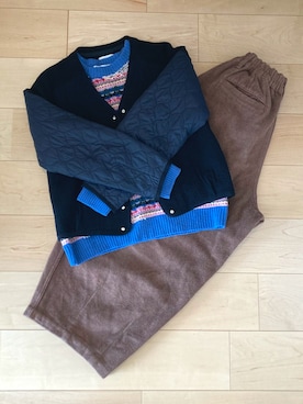 「YEAR（イヤー）のアイテム」を使った、SUIKAさん（レディース・158cm）の秋コーディネート