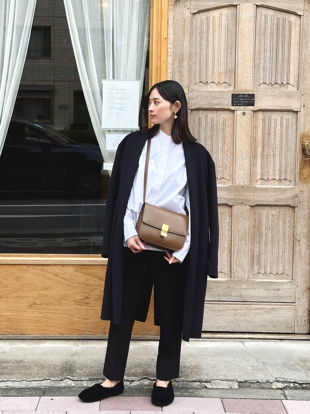 CELINE チェスターコート 40 バーガンディ CELINE チェスターコート 40 バーガンディ CELINE チェスター