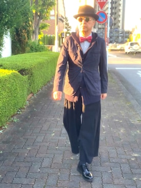 「蝶タイ」｜でゑさん（メンズ・175cm）の秋コーディネート