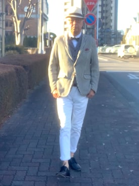 「improves（インプローブス）のアイテム（パンツ）」を使った、でゑさん（メンズ・175cm）の春コーディネート