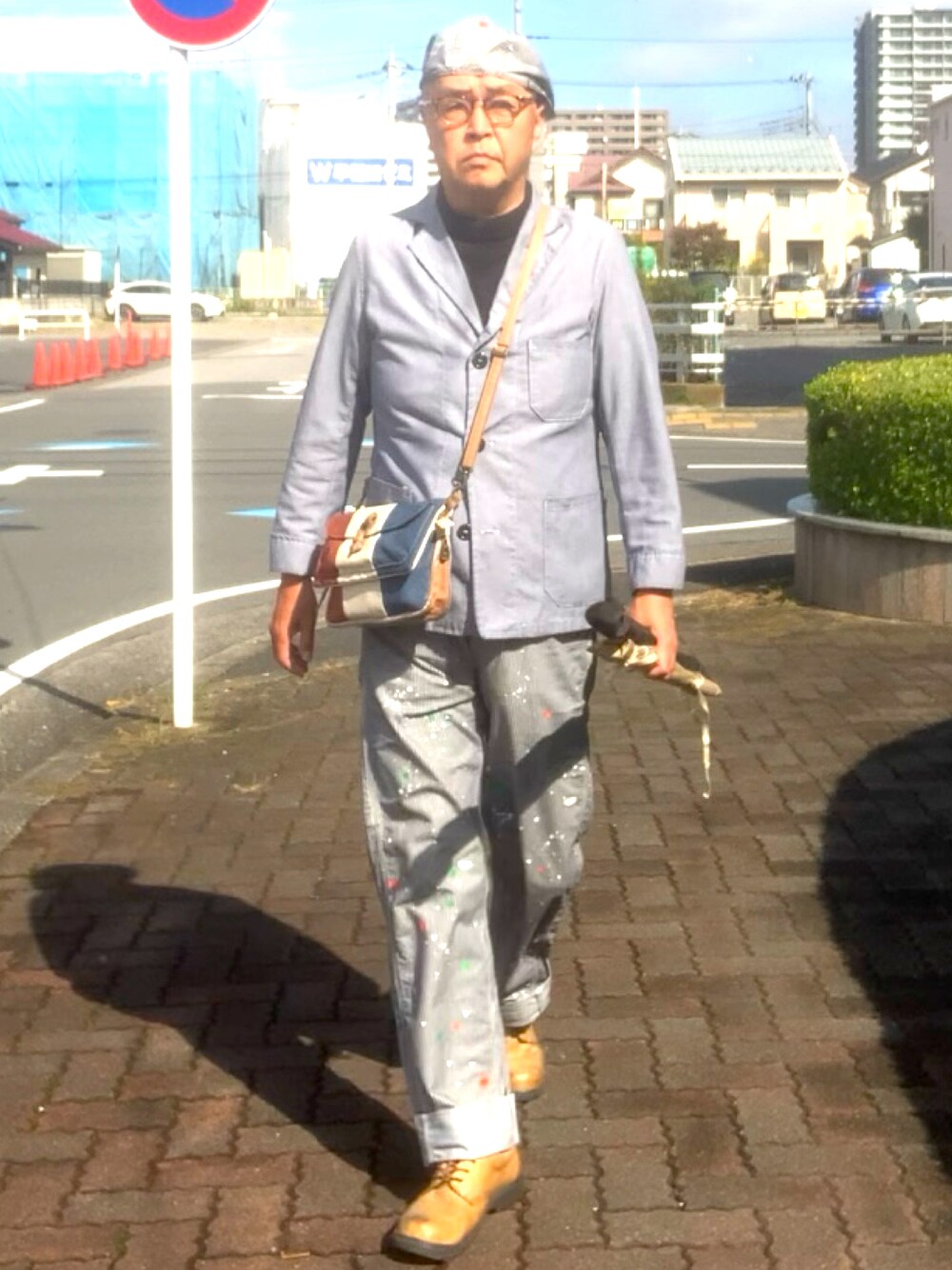 「トラッド、フィッシングスタイル、リメイク、ジーンズ、WEAR文芸部」｜「Yarmoのアイテム（テーラードジャケット、その他）」を使った、でゑさん（メンズ・175cm）の秋コーディネートの1枚目の写真