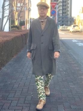 「Jungle Storm（ジャングルストーム）のアイテム（パンツ）」を使った、でゑさん（メンズ・175cm）の冬コーディネート