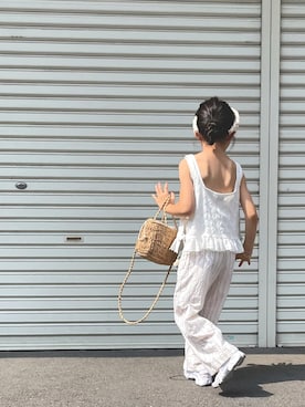 「アイテム（サンダル）」を使った、RIOさん（キッズ・110cm）の夏コーディネート