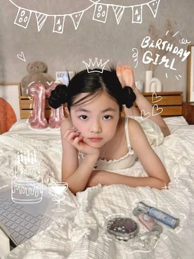 「アイテム（Tシャツ/カットソー）」を使った、RIOさん（キッズ・135cm）の夏コーディネート