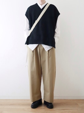 「SLICK（スリック）のアイテム」を使った、kitsuneさん（メンズ・182cm）の秋コーディネート