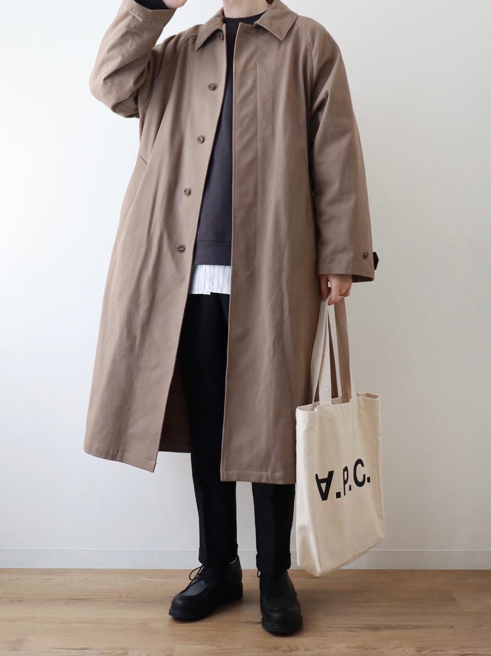 Steven Alan＞ BSH TWILL BALMACAAN COAT-BOLD/コートを使った