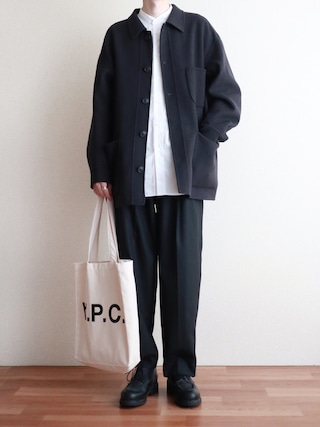 レーヨン100%Acne Studios ウールブレンド オーバーサイズ シャツ ジャケット