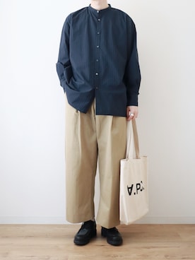 「アイテム（ドレスシューズ）」を使った、kitsuneさん（メンズ・182cm）の春コーディネート