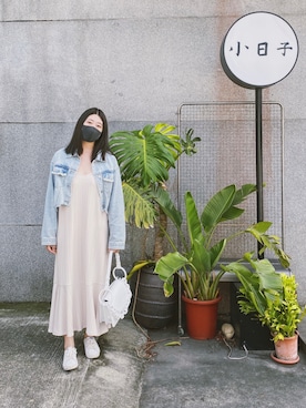 「MELLOW（メロー）のアイテム（ジャケット/アウター）」を使った、SHINRUさん（レディース・160cm）の春コーディネート