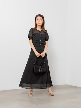 「NATURAL BEAUTY BASIC（ナチュラルビューティーベーシック）のアイテム」を使った、NBB STAFF 11さん（レディース・155cm）の夏コーディネート