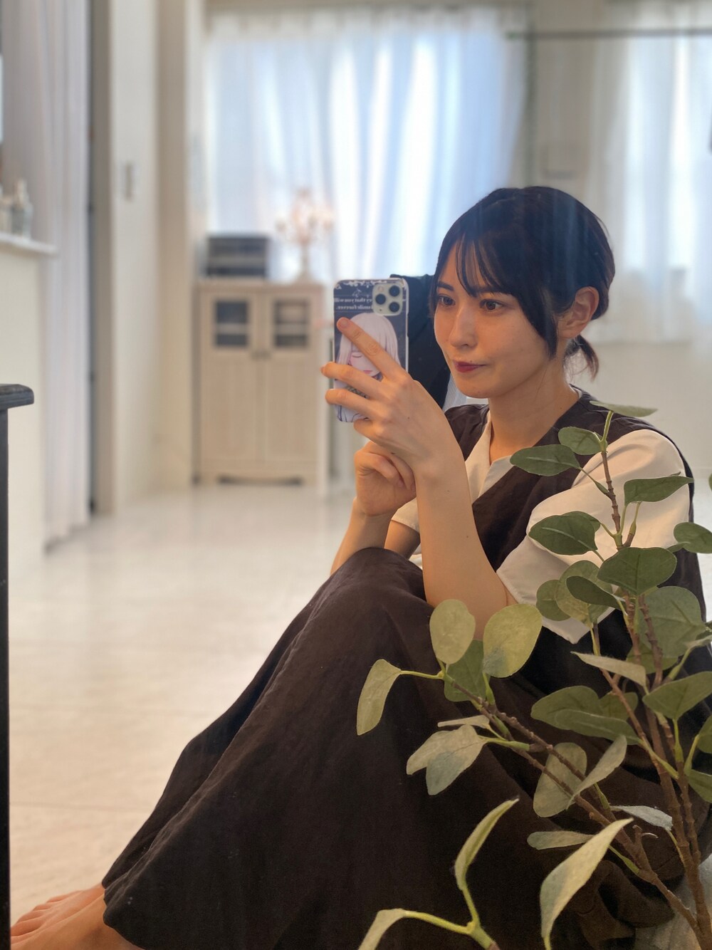 「秋色コーデ、休日コーデ、楽チンコーデ、シンプルコーデ、プチプラ、ワンピース、ブラウン、無印良品、大人女子、オトナガーリー、ナチュラル、着回しコーデ、オトナ女子、秋、秋のコーデ」｜「無印良品のアイテム（ワンピース、ブラウン系）」を使った、tamaさん（レディース・162cm）の秋コーディネートの1枚目の写真