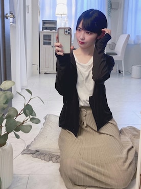 「ＵＶカット」｜「アイテム（その他）」を使った、tamaさん（レディース・161cm）の夏コーディネート