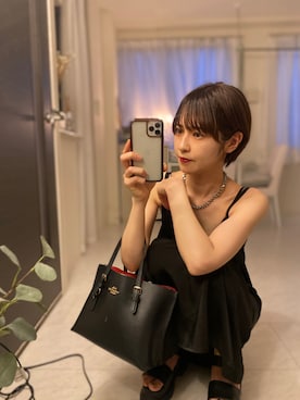 「aimoha（アイモハ）のアイテム（ワンピース/ドレス）」を使った、tamaさん（レディース・162cm）の夏コーディネート