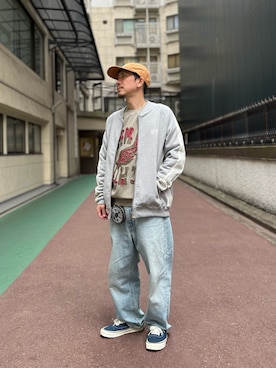 「DANKE SCHON（ダンケシェーン）のアイテム（スウェット）」を使った、LHP福岡店 staffさん（メンズ・165cm）の秋コーディネート