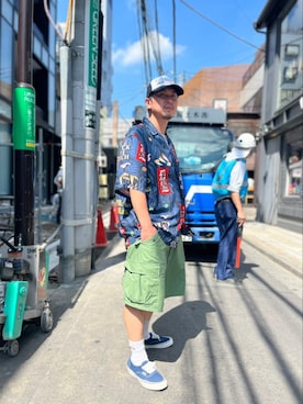 「L.H.P（エルエイチピー）のアイテム」を使った、LHP福岡店 staffさん（メンズ・165cm）の夏コーディネート