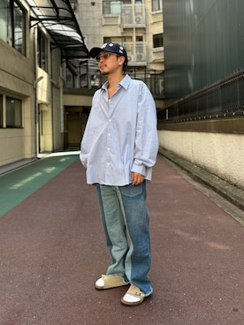 「DANKE SCHON（ダンケシェーン）のアイテム（パンツ）」を使った、LHP福岡店 staffさん（メンズ・165cm）の夏コーディネート