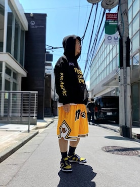 「M.E.D.M（エムイーディーエム）のアイテム」を使った、LHP福岡店 staffさん（メンズ・165cm）の夏コーディネート