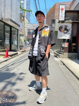 「MAGIC STICK（マジックスティック）のアイテム」を使った、LHP福岡店 staffさん（メンズ・165cm）の夏コーディネート