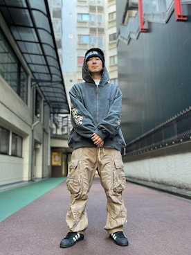 「L.H.P（エルエイチピー）のアイテム」を使った、LHP福岡店 staffさん（メンズ・165cm）の冬コーディネート