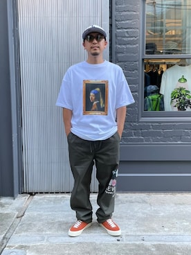 「L.H.P（エルエイチピー）のアイテム（シューズ）」を使った、LHP福岡店 staffさん（メンズ・165cm）の夏コーディネート