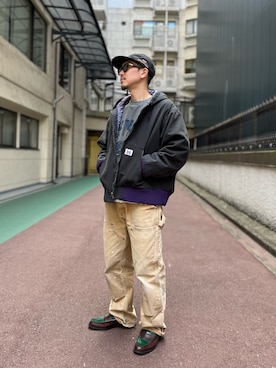 「DANKE SCHON（ダンケシェーン）のアイテム（スウェット）」を使った、LHP福岡店 staffさん（メンズ・165cm）の秋コーディネート
