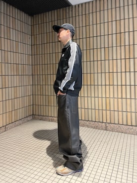 「レザーパンツ」｜LHP福岡店 staffさん（メンズ・165cm）の秋コーディネート