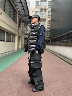「DANKE SCHON（ダンケシェーン）のアイテム（帽子）」を使った、LHP福岡店 staffさん（メンズ・165cm）の秋コーディネート