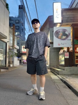 「BlackEyePatch（ブラックアイパッチ）のアイテム（トップス）」を使った、LHP福岡店 staffさん（メンズ・165cm）の夏コーディネート