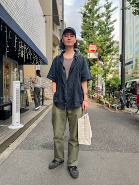 「CONVERSE（コンバース）のアイテム（帽子）」を使った、キアヌ/ Keanuさん（メンズ・186cm）の夏コーディネート