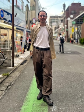 「アイテム（その他パンツ）」を使った、キアヌ/ Keanuさん（メンズ・186cm・30代）の秋コーディネート