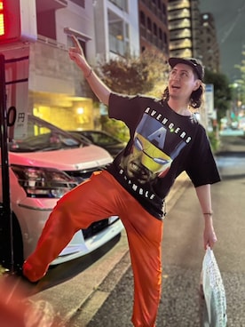 「COOKMAN(クックマン)のアイテム」を使った、キアヌ/ Keanuさん(メンズ・186cm)の秋コーディネート
