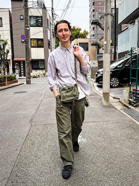 「アイテム（シューズ）」を使った、キアヌ/ Keanuさん（メンズ・186cm・20代）の秋コーディネート