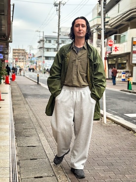 「アイテム（ジャケット/アウター）」を使った、キアヌ/ Keanuさん（メンズ・186cm）の冬コーディネート