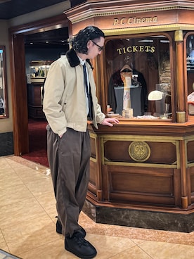 「アイテム（その他シューズ）」を使った、キアヌ/ Keanuさん（メンズ・186cm）の冬コーディネート