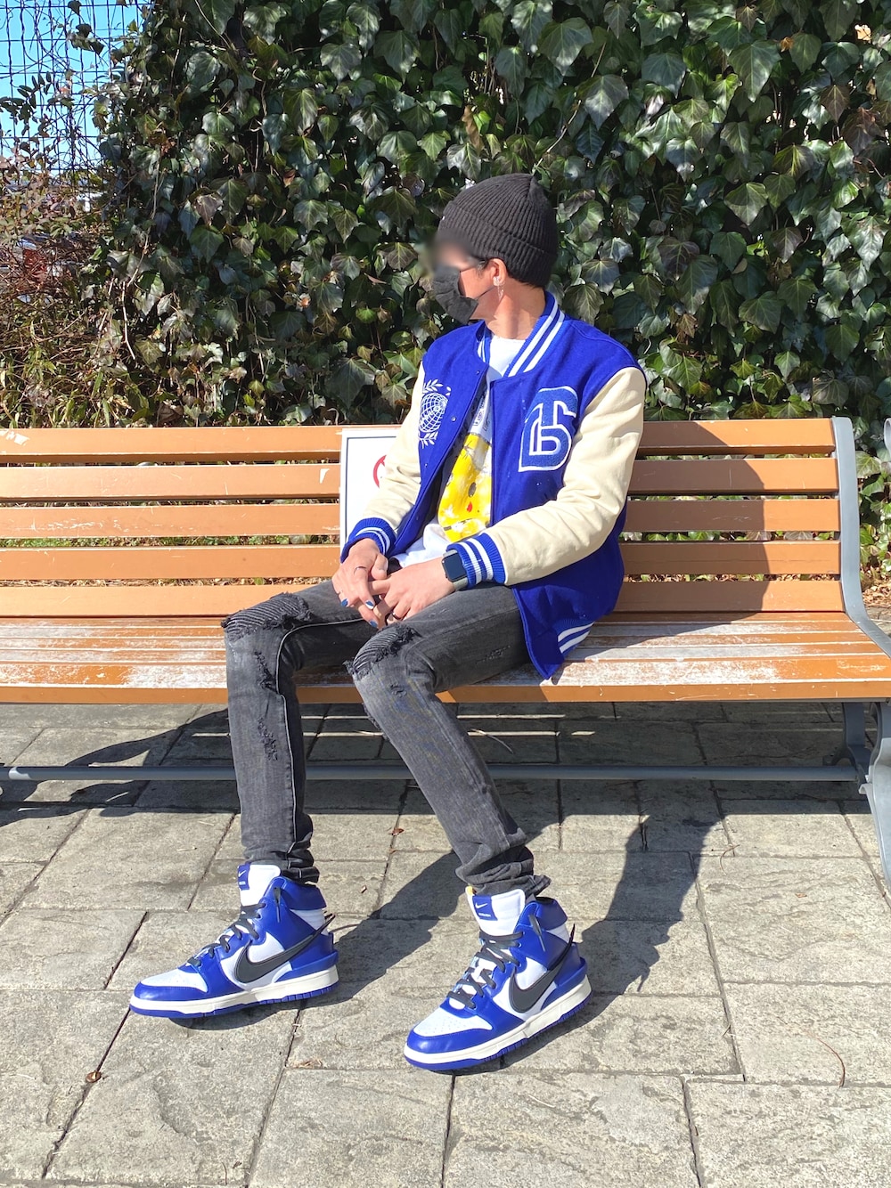 mnml/ミニマル/蛇腹パンツ/X162 STRETCH DENIM(20ML-SP661D)を使った